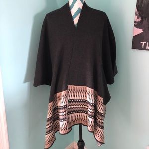 Blanket shawl cardigan